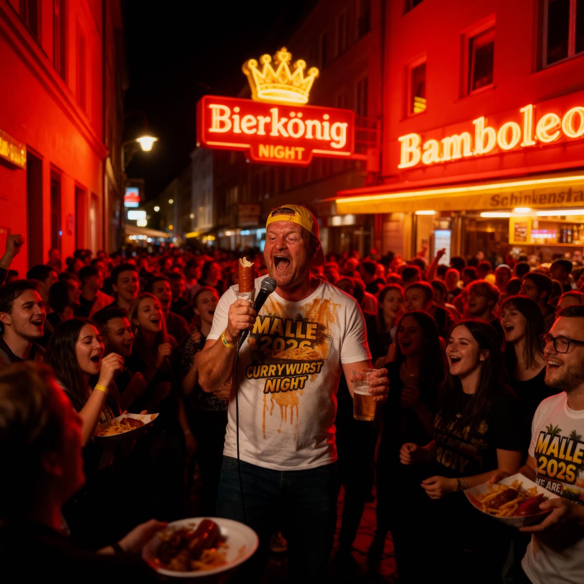 Neon-beleuchtete Performance