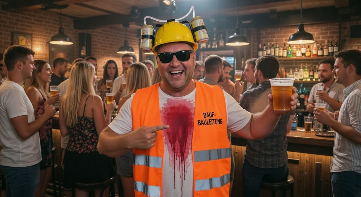 Sangria-verschmiertes Shirt